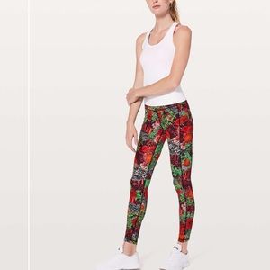 Lululemon Speed Up Tight Zen Garden 10 EUC RARE PRINT
